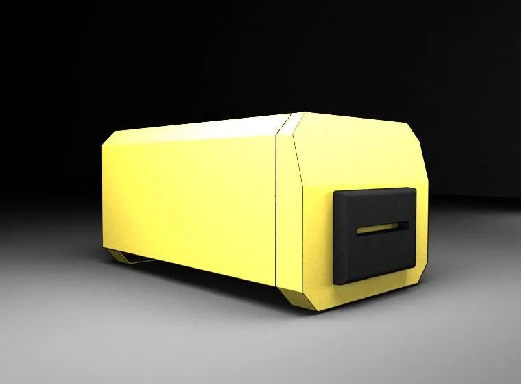 Gabinete metálico amarillo — carcasa metálica fabricada por Condepra