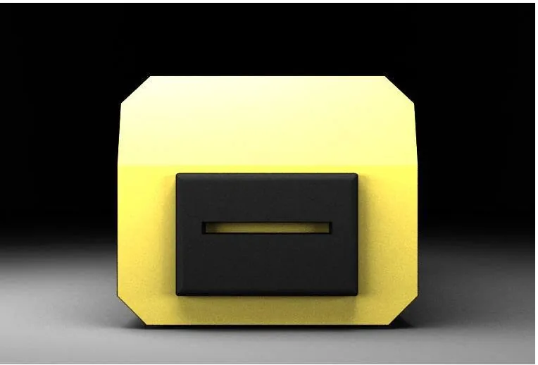 Gabinete industrial — detalle frontal
