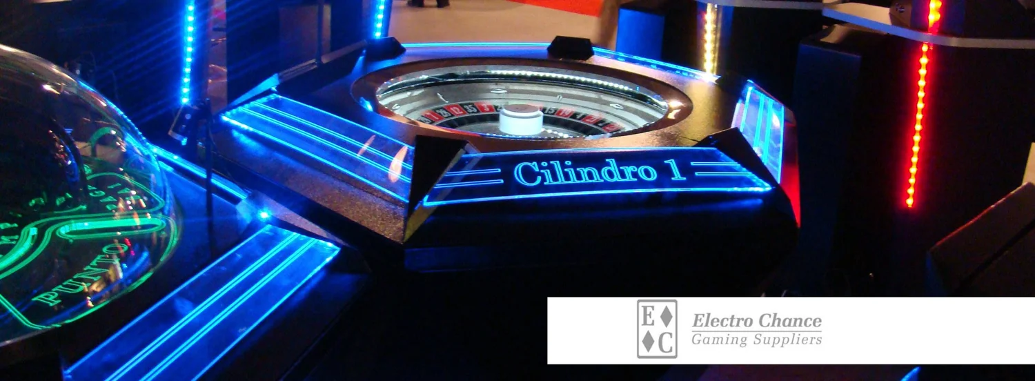 Ruleta electrónica Cilindro 1 con iluminación LED, presentada en SAGSE